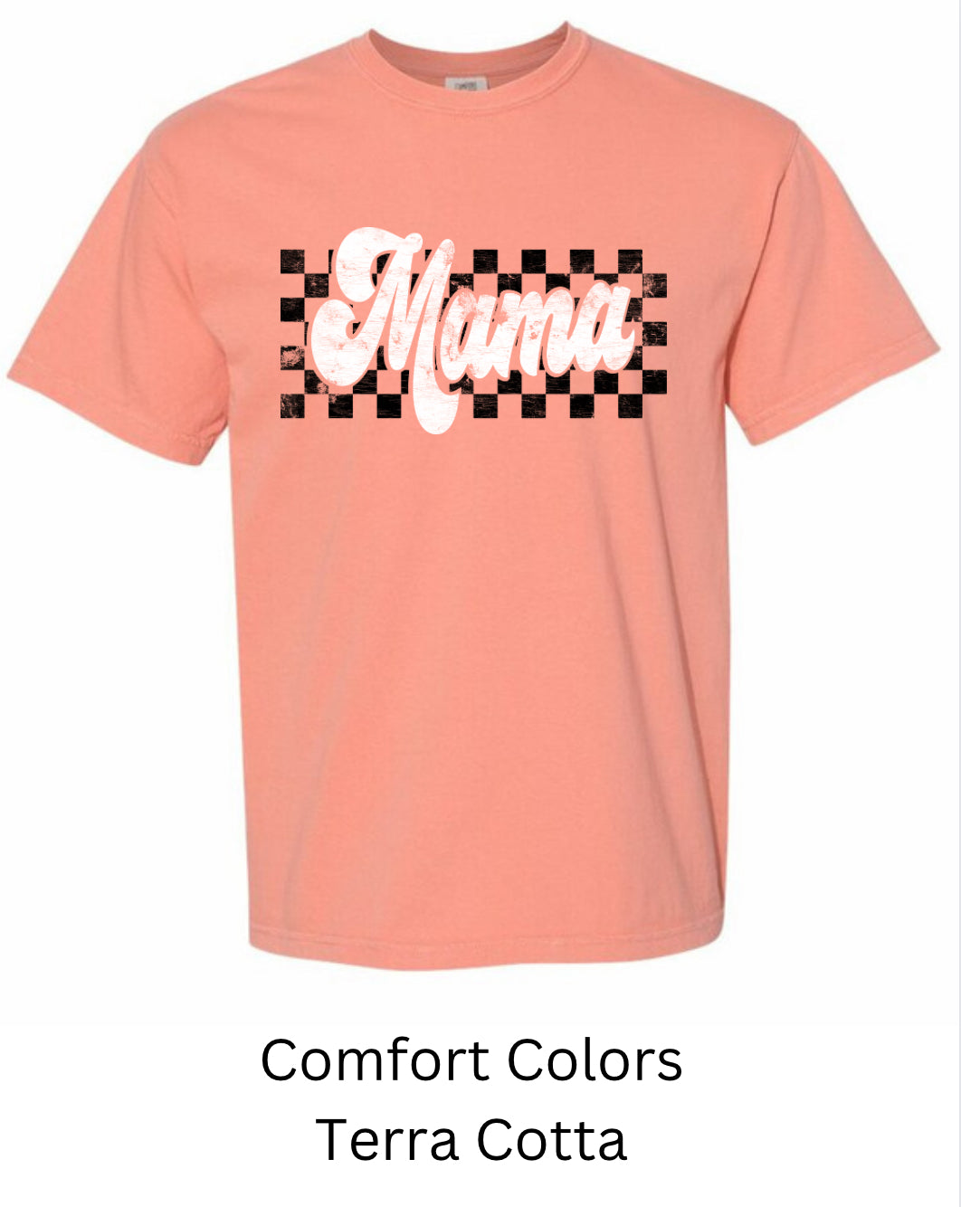 Checkered Mama/ Auntie T-shirt
