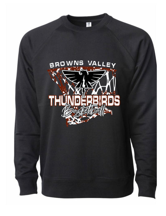 Browns Valley BBall Logo 2 Crewneck Adult Only