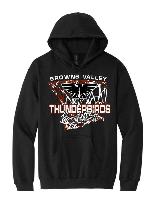 Browns Valley BBall Logo 2 Hoodie