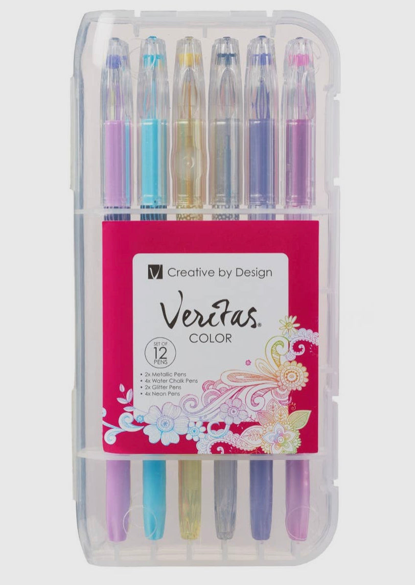 Assorted Gel Pen Set- 12 pc set