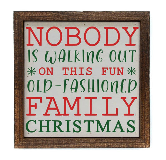 Old Fashion Christmas-6x6 sign