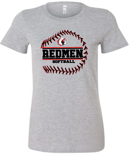 Redmen Softball Bella Canvas The Favorite T-shirt logo 2