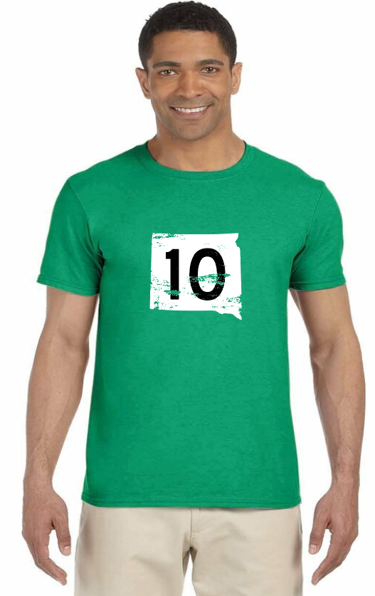 Sisseton  Highway 10 Gildan Kelly Green Shirt