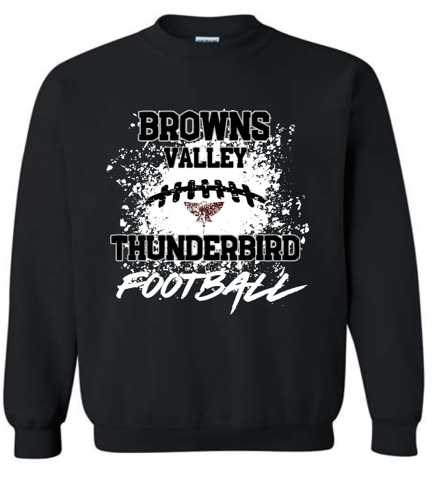 Browns Valley Gildan Heavy Blend 50/50 Sweatshirt Football