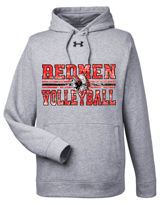 Redmen Volleyball 2024 Under Armour hoodies Distressed Logo