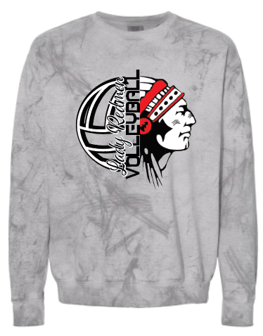 2 Logo Options Redmen Volleyball 2024 Comfort Colors Smoke