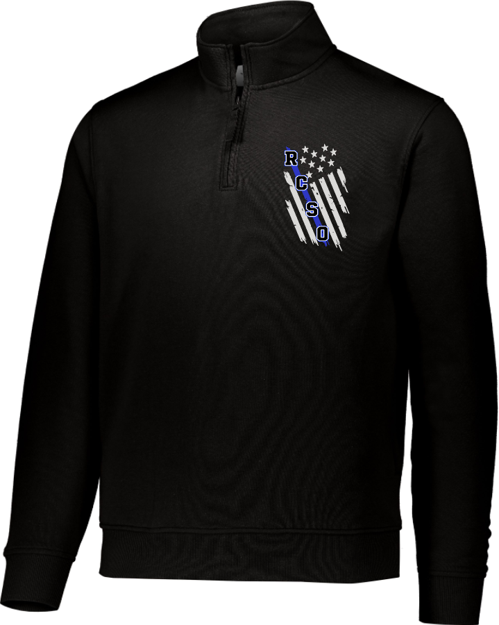 RCSO Flag on Front EMBROIDERED Augusta 60/40 Fleece Pullover