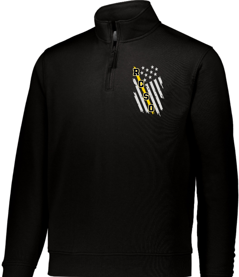 RCSO Flag on Front EMBROIDERED Augusta 60/40 Fleece Pullover