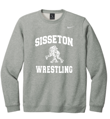 Sisseton Wrestling Nike Club Fleece Crewneck