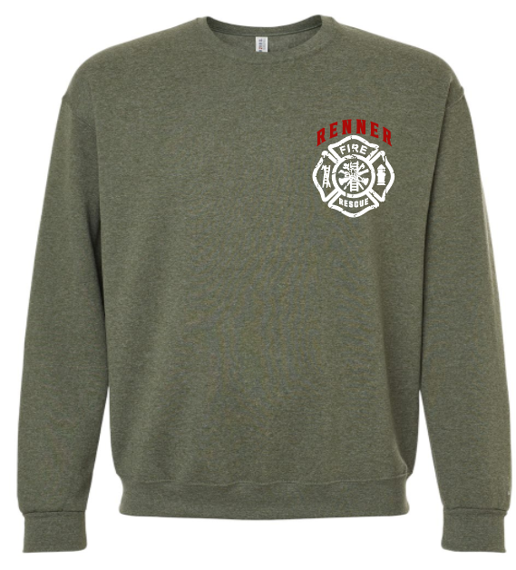 Renner Fire Jerzees Crewneck Sweatshirt LOGO 2