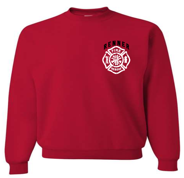 Renner Fire Jerzees Crewneck Sweatshirt LOGO 2