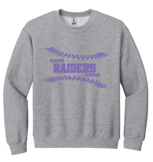 Rosholt Softball Gildan Dry Blend Hoodie and Crewneck Sweatshirts
