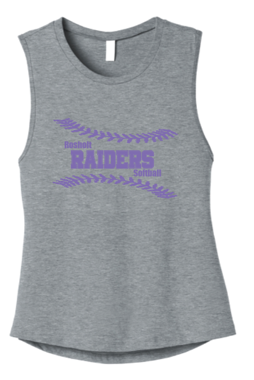 Rosholt Softball Bella Canvas Muscle Tank