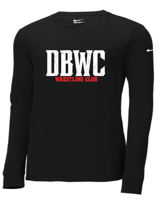 Nike Dri-FIT Cotton/Poly Long Sleeve Tee NKBQ5230 Logo 2