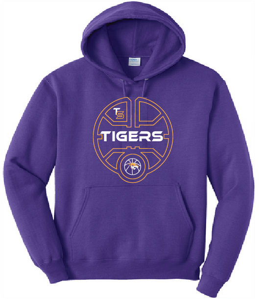 Port & Co™ Core Fleece Pullover Hooded or Crewneck Sweatshirt PC78H Basketball