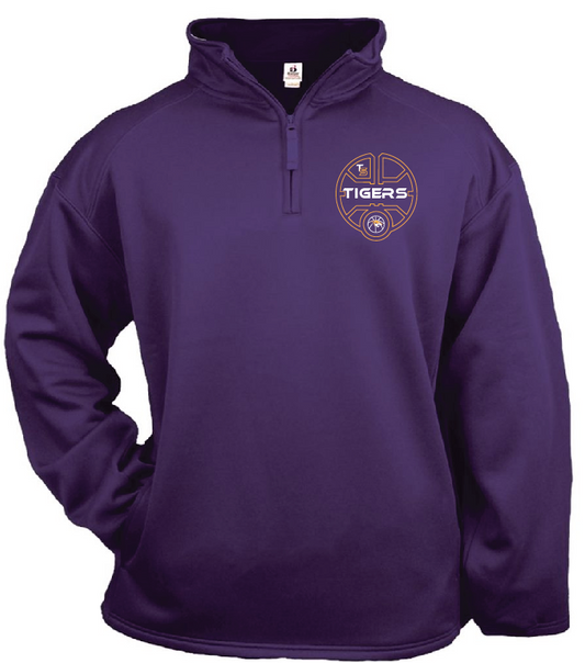 Badger Men's Performance Quarter-Zip Pullover - 1480 BASKETBALL