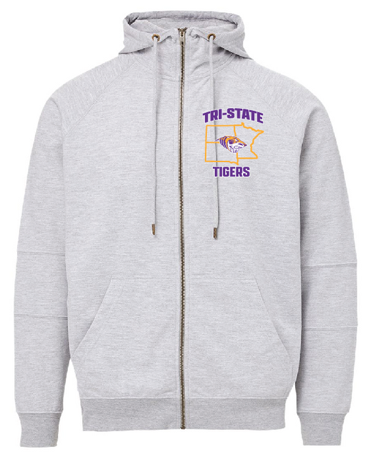 MV Sport Unisex Ezra French Terry Full-Zip Funnel Hooded Sweatshirt - 23110Tristate