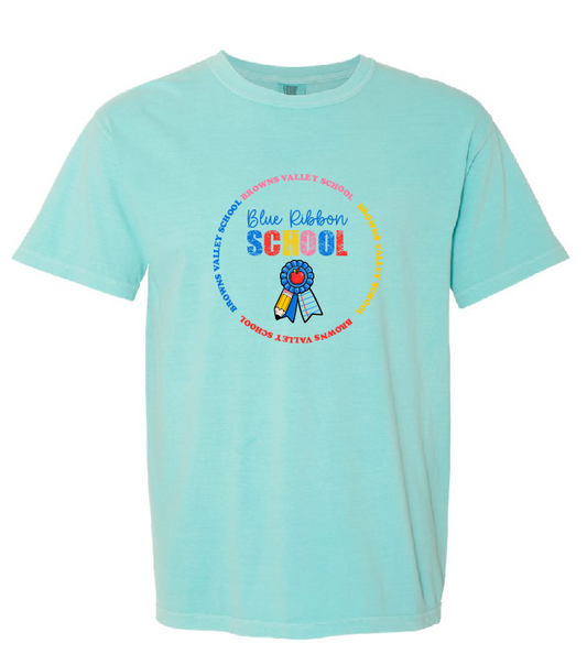 Blue Ribbon Logo 1 Comfort Colors Unisex Garment-Dyed Heavyweight T-Shirt - 1717