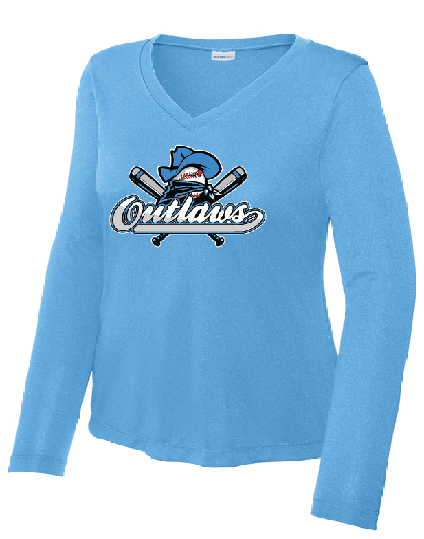 Sport-Tek® Women's Long Sleeve PosiCharge® Competitor™ V-Neck Tee LST353LS