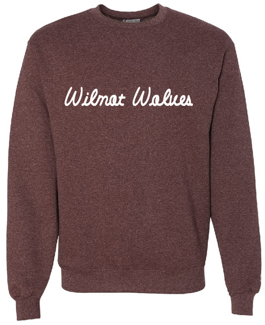 Champion Unisex Powerblend® Crewneck Sweatshirt Heather Maroon - S600