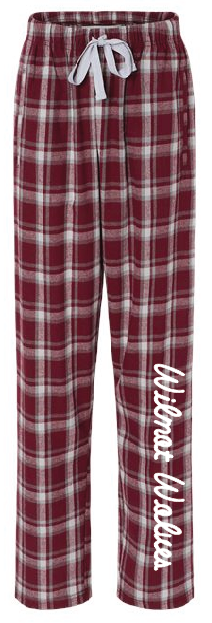 Men's and Women's Boxercraft Flannel Pants Heritage Maroon