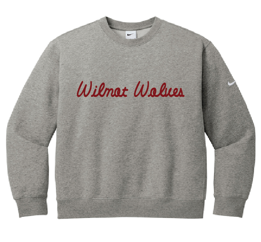 Nike Club Fleece Sleeve Swoosh Crew Titleist Font NKFD9863