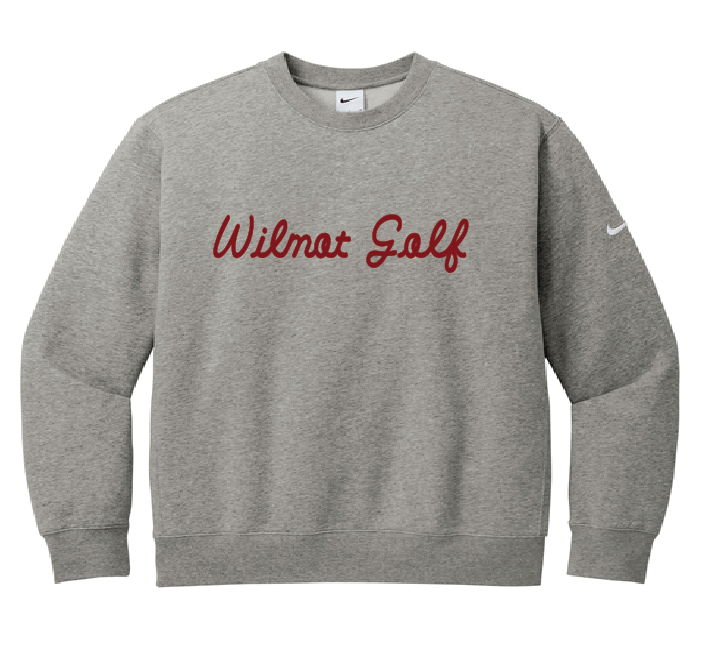 Nike Club Fleece Sleeve Swoosh Crew Titleist Font NKFD9863