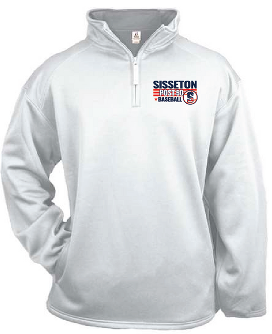 Embroidered Badger 1/4 Zip Poly Performance Fleece Pullovers