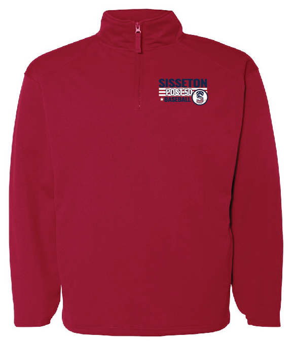 Embroidered Badger 1/4 Zip Poly Performance Fleece Pullovers