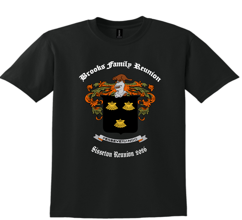 Gildan DryBlend T-Shirt and Long Sleeve Brooks Family Reunion