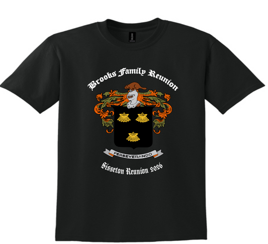 Gildan DryBlend T-Shirt and Long Sleeve Brooks Family Reunion