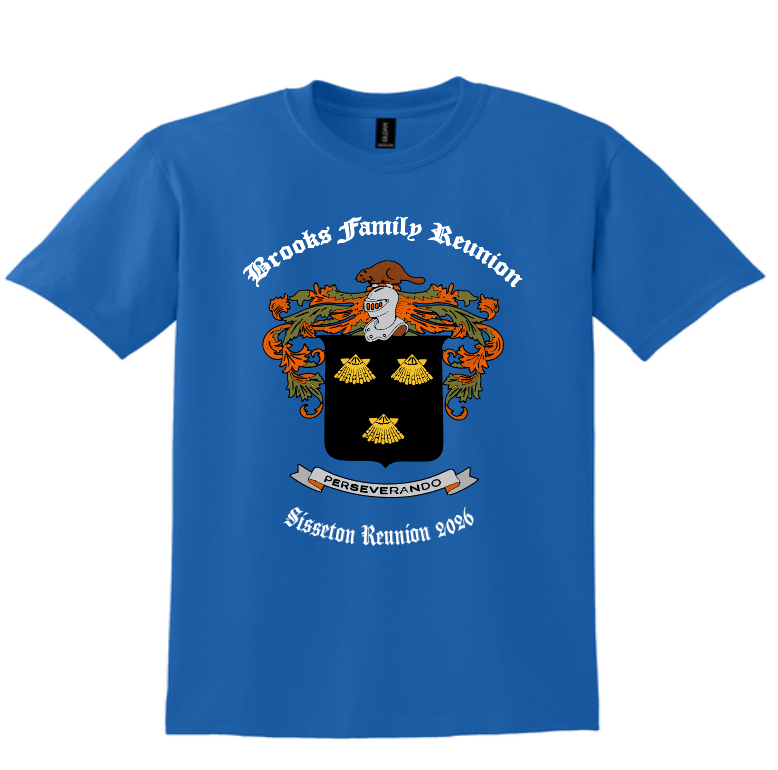 Gildan DryBlend T-Shirt and Long Sleeve Brooks Family Reunion