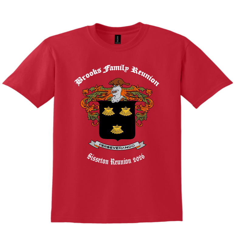 Gildan DryBlend T-Shirt and Long Sleeve Brooks Family Reunion