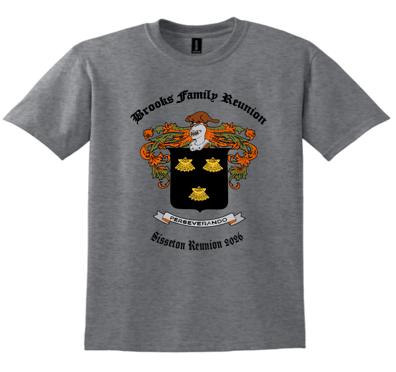 Gildan DryBlend T-Shirt and Long Sleeve Brooks Family Reunion