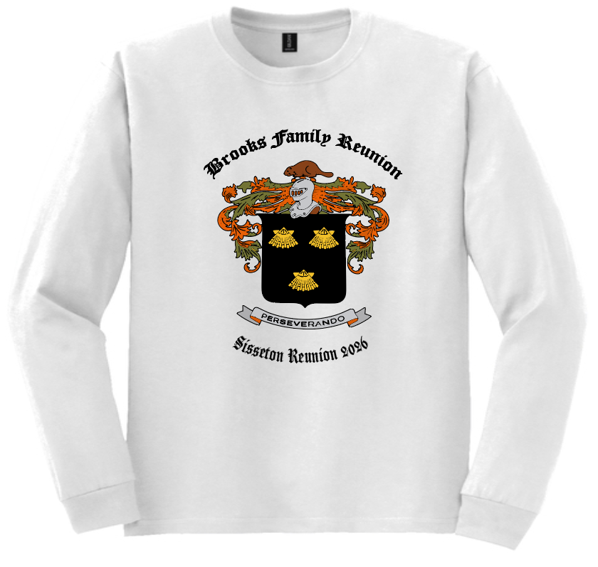 Gildan DryBlend T-Shirt and Long Sleeve Brooks Family Reunion