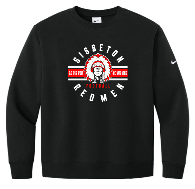 Nike Club Fleece Sleeve Swoosh Crew