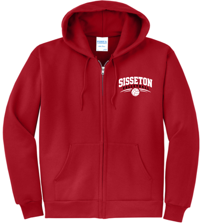 Port & Co® Core Fleece Full-Zip Hooded Sweatshirt Youth & Adult