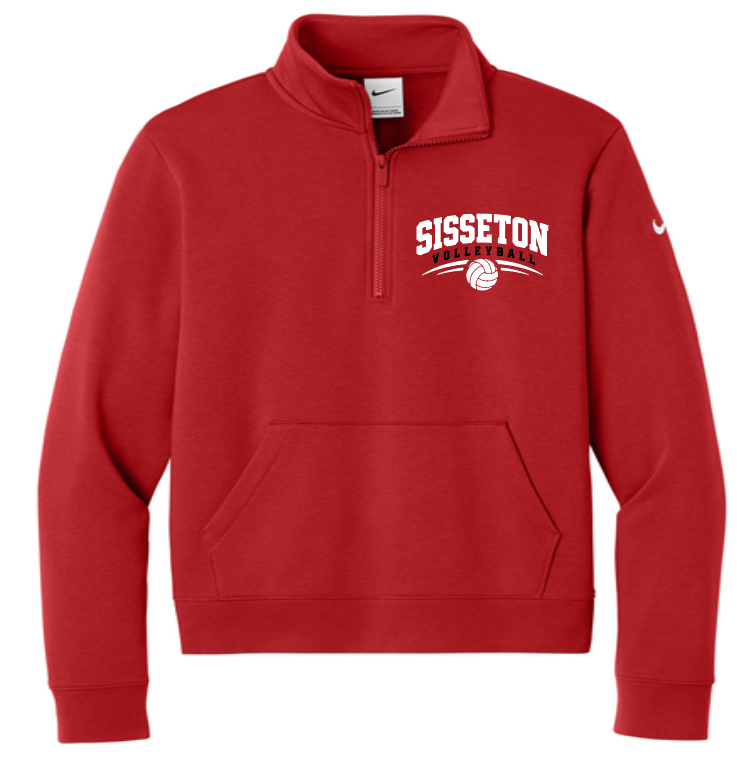 EMBROIDERED  Nike Club Fleece Sleeve Swoosh 1/2-Zip NKDX6718