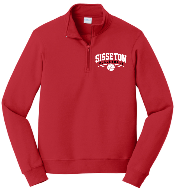 EMBROIDERED Port & Co® Fan Favorite® Fleece 1/4-Zip Pullover Sweatshirt
