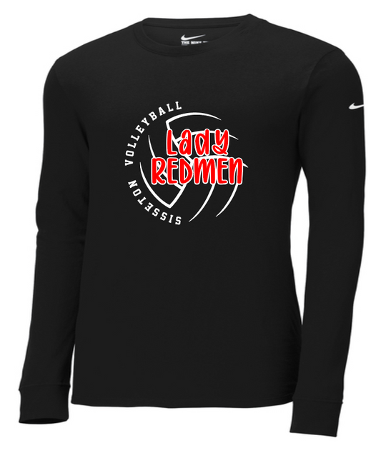 Nike Dri-FIT Cotton/Poly Long Sleeve Tee BLACK