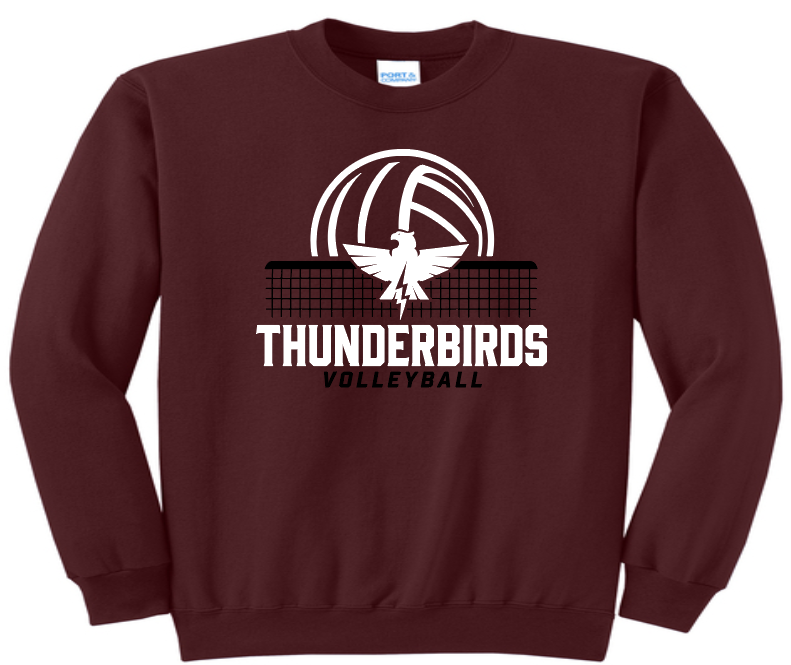 Port & Company Core Fleece Volleyball Crewneck Youth & Adult