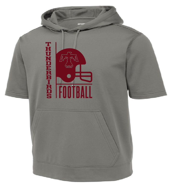 Sport-Tek® Sport-Wick® Fleece Short Sleeve Hooded Pullover Youth & Adult