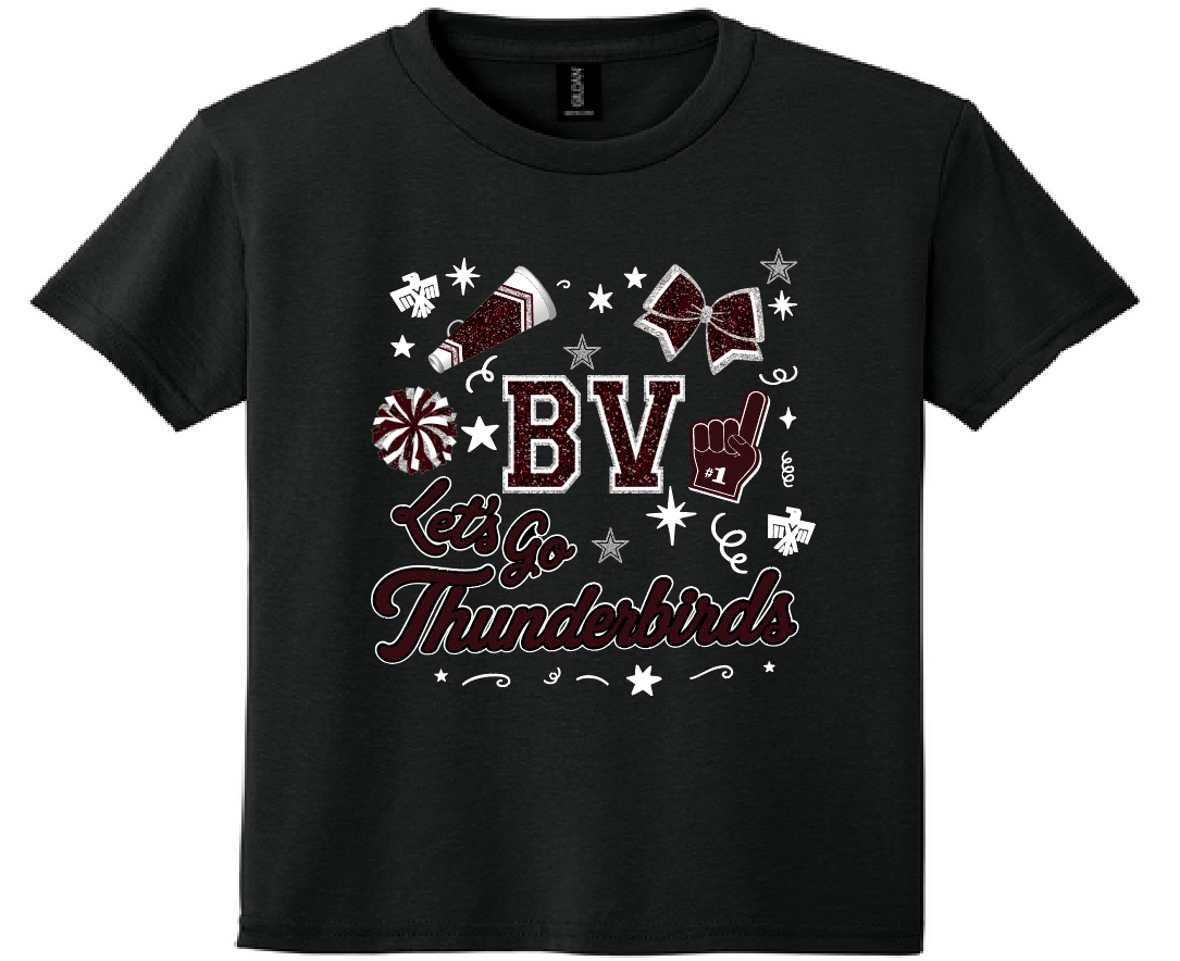 CHEER Spirit Gildan® DryBlend® 50 Cotton/50 Poly T-Shirt Youth & Adult