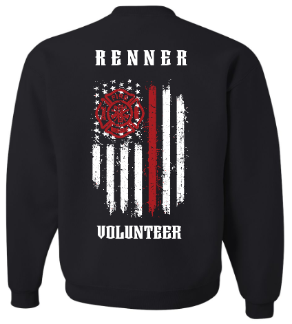 Renner Fire Jerzees Crewneck Sweatshirt