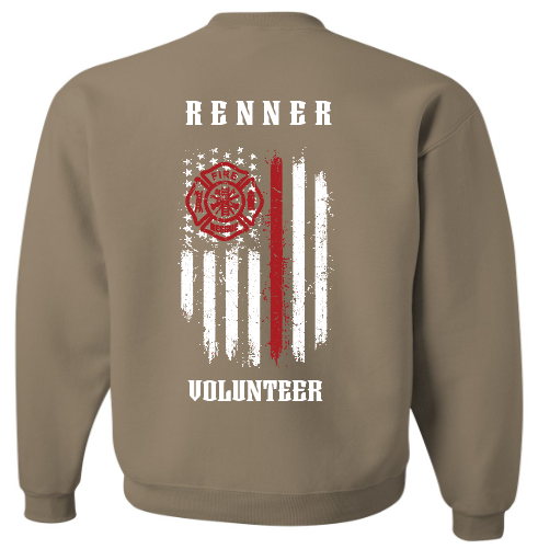 Renner Fire Jerzees Crewneck Sweatshirt