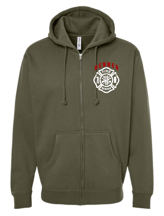 Renner Fire Full Zip Independent Trading Co. LOGO 2