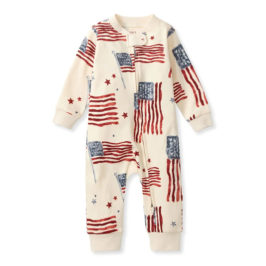 American Flag Organic Sleeper