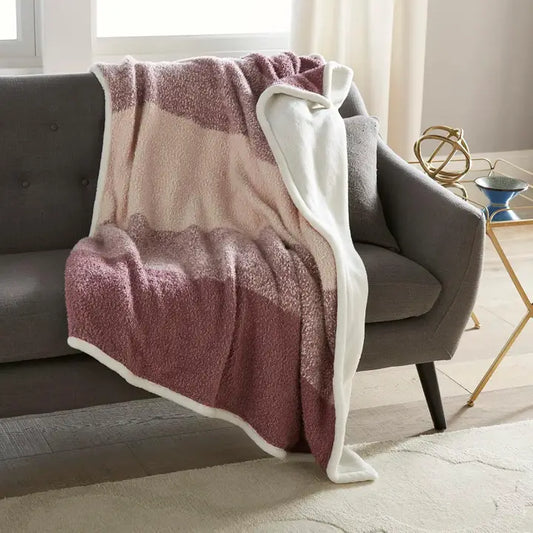 Ombre Sherpa Throw 50" X 60"