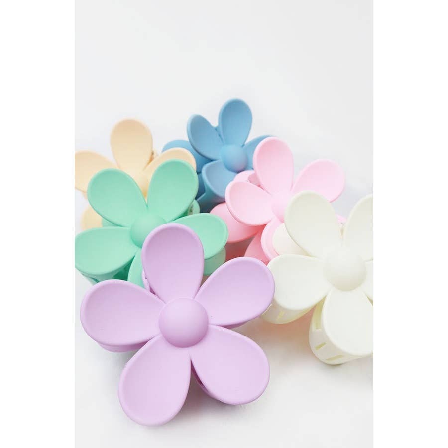 Pastel Tone Daisy Hair Clips: MIX COLOR / ONE