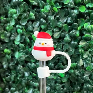 Holiday Tumbler Straw Toppers